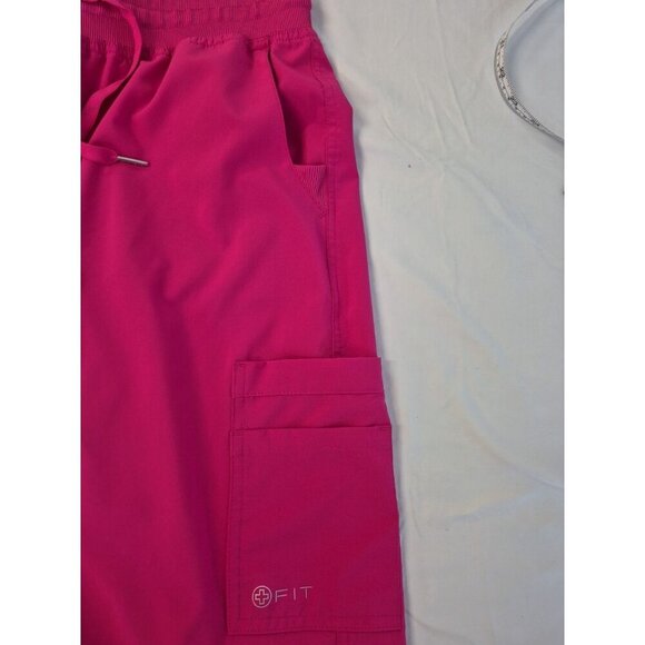 WHITECROSS FIT Women's Lg NWT 2 Piece Scrub Set Pants & Jacket Fuchsia Stretch - Picture 9 of 16